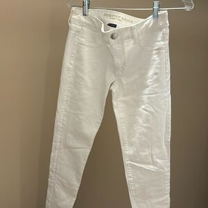 American eagle skinny jeans white